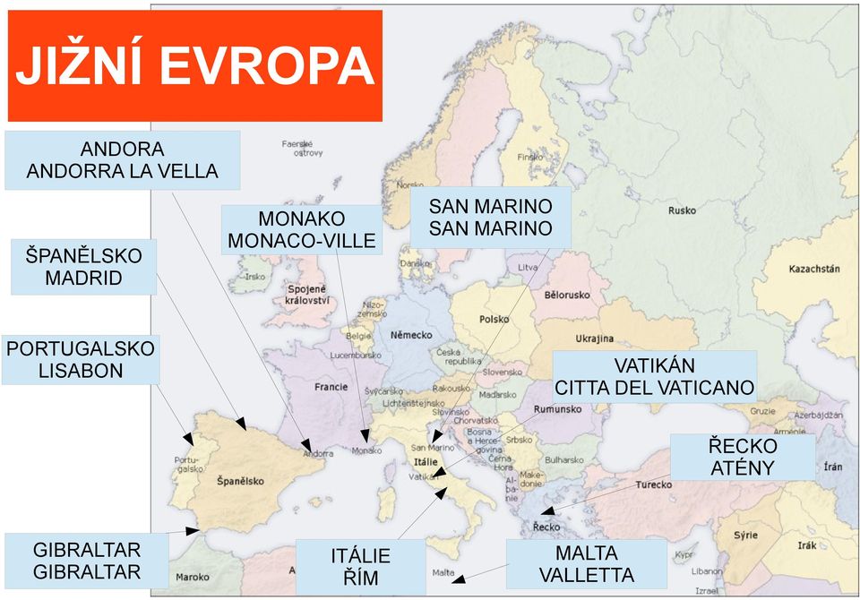 SAN MARINO SAN MARINO VATIKÁN CITTA DEL VATICANO