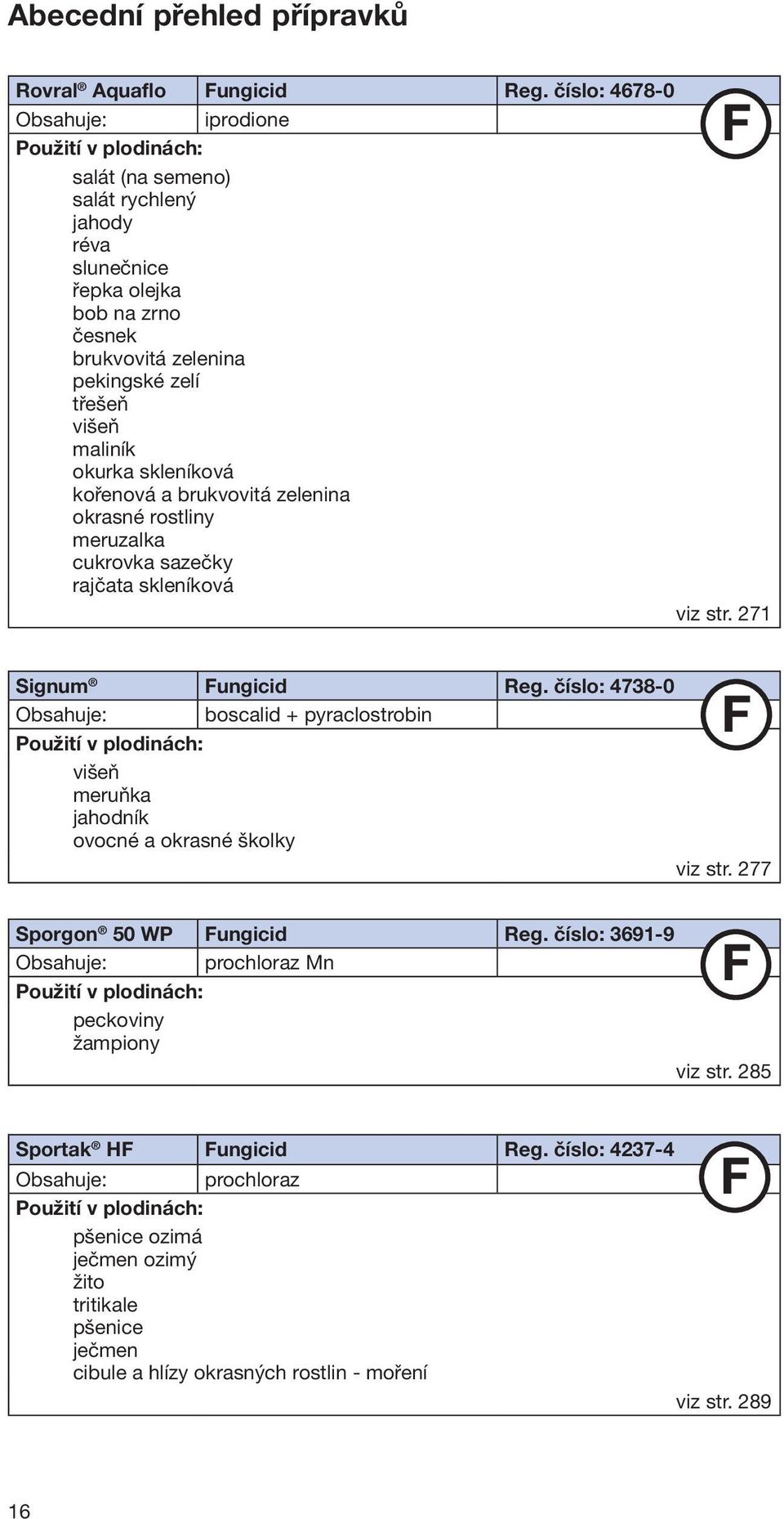 maliník okurka skleníková kořenová a brukvovitá zelenina okrasné rostliny meruzalka cukrovka sazečky rajčata skleníková viz str. 271 Signum Fungicid Reg.