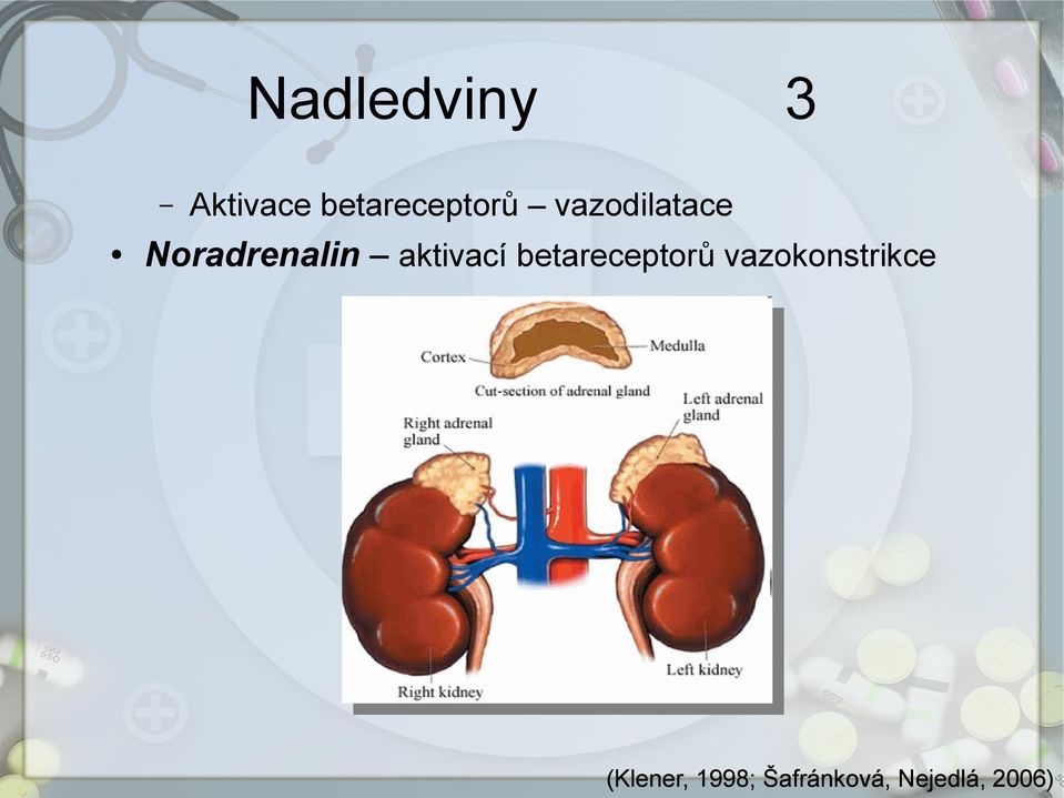 betareceptorů vazokonstrikce