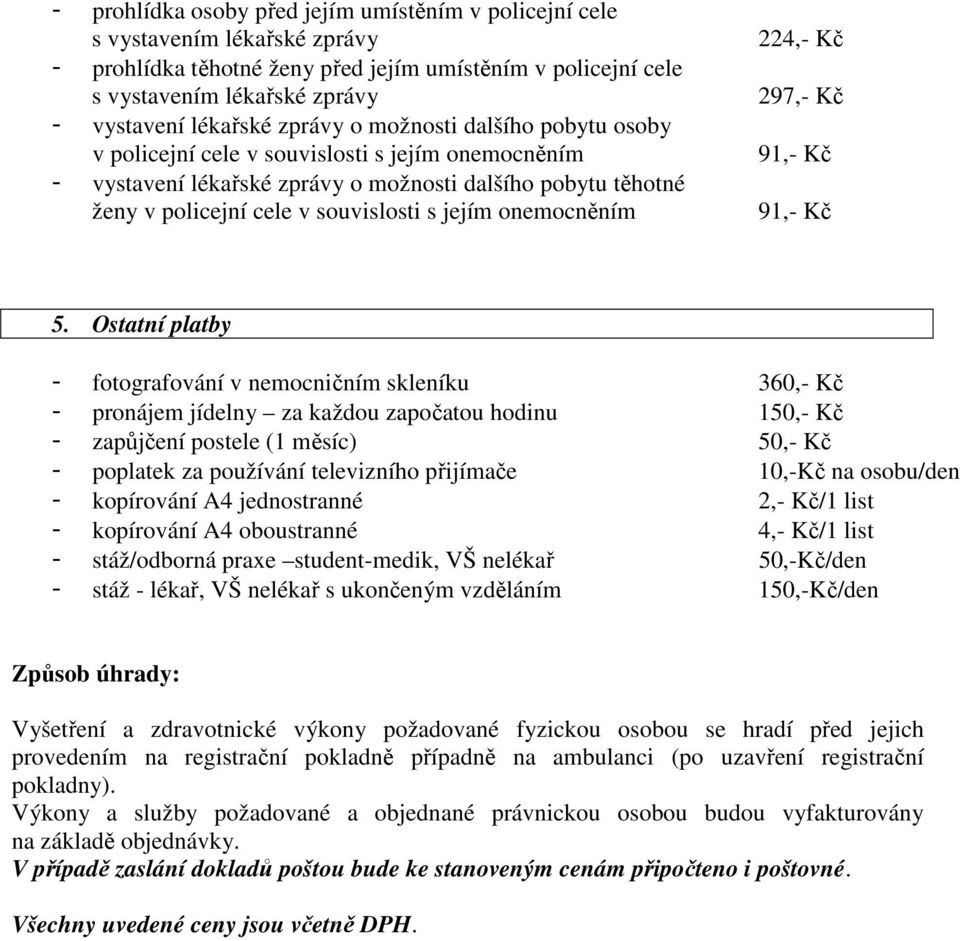 onemocněním 224,- Kč 297,- Kč 91,- Kč 91,- Kč 5.