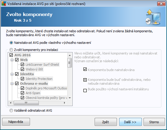 V průběhu tohoto kroku je nezbytné definovat následující instalační parametry: Licenční údaje vložte licenční informace jako jméno, společnost a licenční číslo (povinná položka).