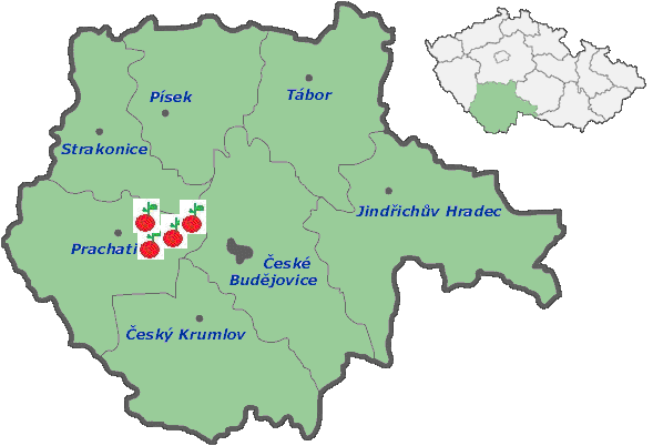 Jižní Čechy Okres Prachatice (Lhenice, Krtely, Malovice, Rábín, Chelčice, Radčice, Hoříkovice,