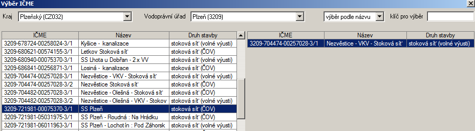 Výběr majetku pro provozní celek, za který budou vyplňována data. Zásady tvorby provozního celku: 1.