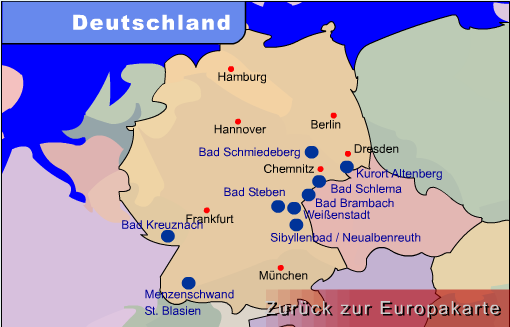 2.5 Postavení lázní Bad Kreuznach na trhu lázeňských služeb Evropské sdružení radonových lázní (EURADON European association radon spas) zastřešuje radonové lázně z České republiky, Německa, Polska a