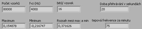 8.2. Načítání a informace o vstupním souboru Vstupní soubor je ve formátu.wav.