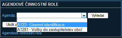 Přístupové role do AIS ISÚI jsou: starosta (pro agendovou činnostní roli CR10305 stanovení stálých volebních okrsků v agendě A1281) o-editor, o-schvalovatel, o-distributor (pro agendovou činnostní