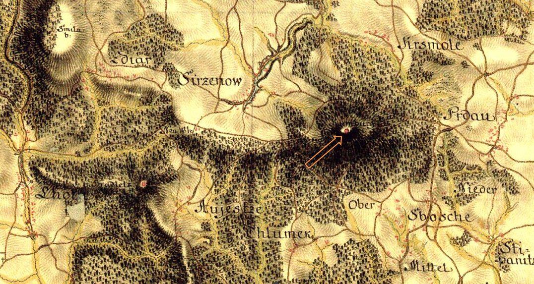 Obr. 7. Kumburk výřez z mapy Čech od Jana Kryštofa Müllera z roku 1720 Obr. 8.