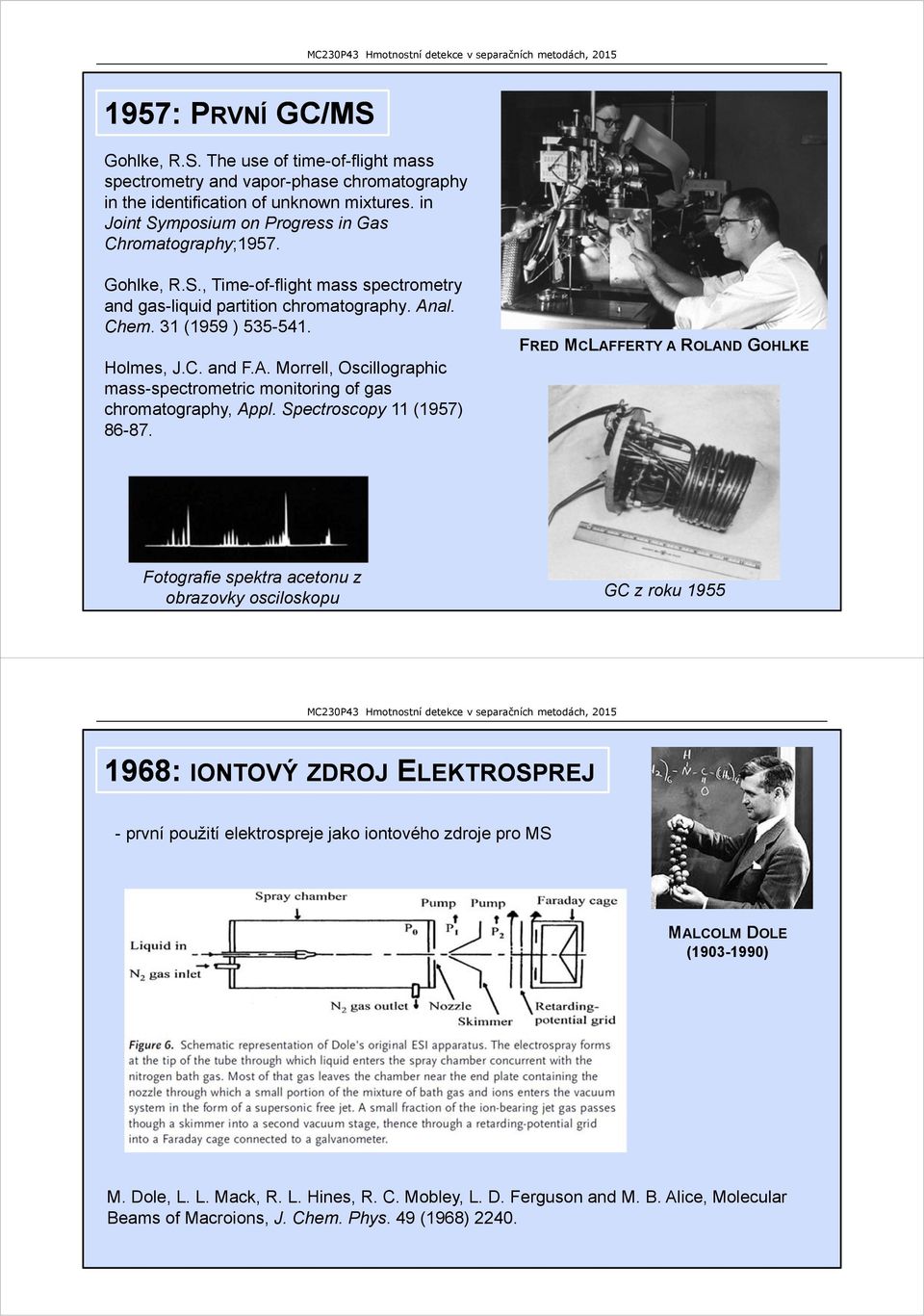 al. Chem. 31 (1959 ) 535-541. Holmes, J.C. and F.A. Morrell, Oscillographic mass-spectrometric monitoring of gas chromatography, Appl. Spectroscopy 11 (1957) 86-87.