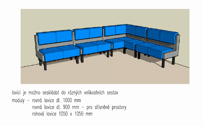 Příloha č. 3 Veřejná zakázka malého rozsahu: Nákup kancelářského a sedacího nábytku pro Kontaktní a koordinační centra Krajského ředitelství policie Libereckého kraje č.j. KRPL-19437-8/ČJ-2012-1800VZ TECHNICKÁ SPECIFIKACE sedací nábytek 1.