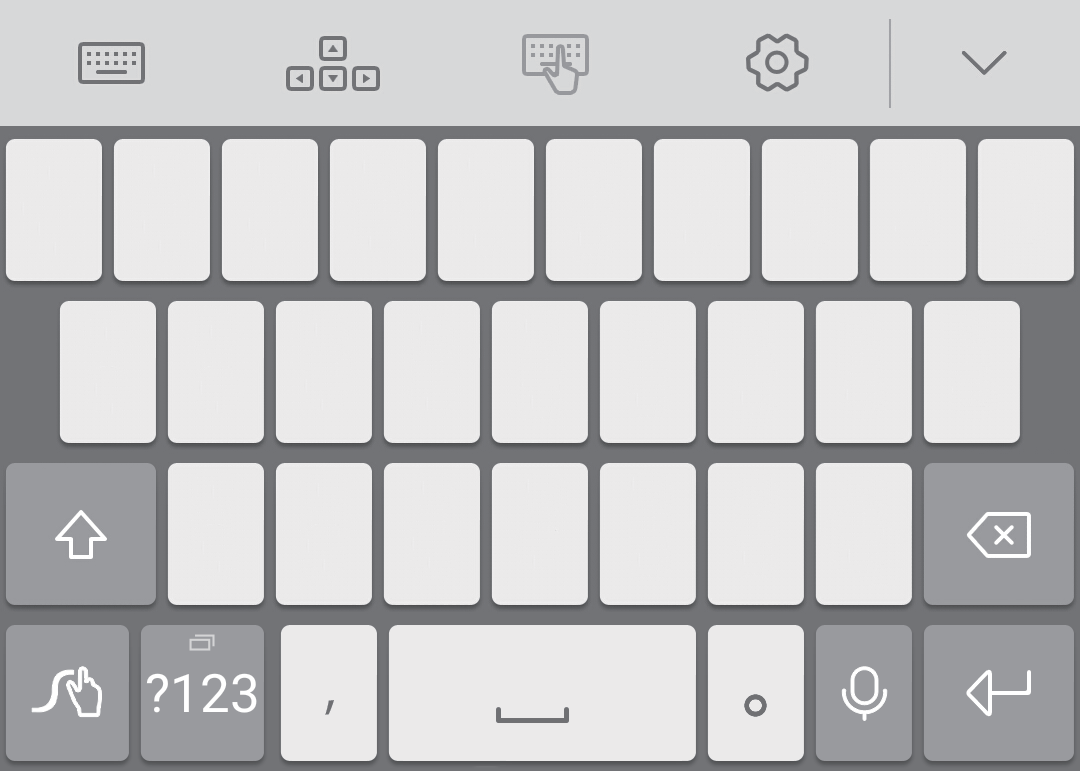 Metoda zadávání dat Huawei Swype Začínáme 8 1 2 7 3 4 5 6 1 2 3 4 5 6 7 Posouváním prstu po písmenech zadejte slovo. Přepínejte mezi malými a velkými písmeny.