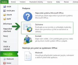 Začínáme s aplikací Excel 2010 Pokud jste delší dobu používali aplikaci Microsoft Excel 2003, budete chtít bezpochyby vědět, kde se v aplikaci Excel 2010 nacházejí příkazy a tlačítka panelu nástrojů