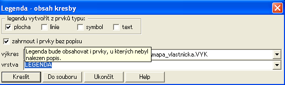 e. Ve výkresu mapa_vlastnicka.vyk smazat parcelní čísla KN parcel nezapsaných na LV (LV=0), tj. 229, 233, 253, 549, a hranice mezi KN 253 a KN 233, KN 229 a KN 233. f.