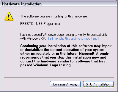 2.2 Instalace Pro instalaci software musí mít uživatel administrátorská práva a to jak pro instalaci driveru, tak i instalaci a první spuštění obslužného software.