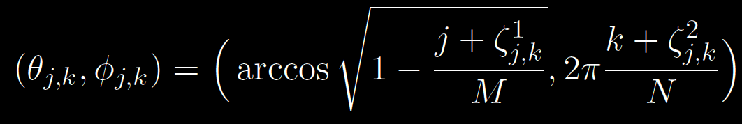 Indirect irradiance calculation Irradiance estimator for IC: L j,k radiance sample from direction: