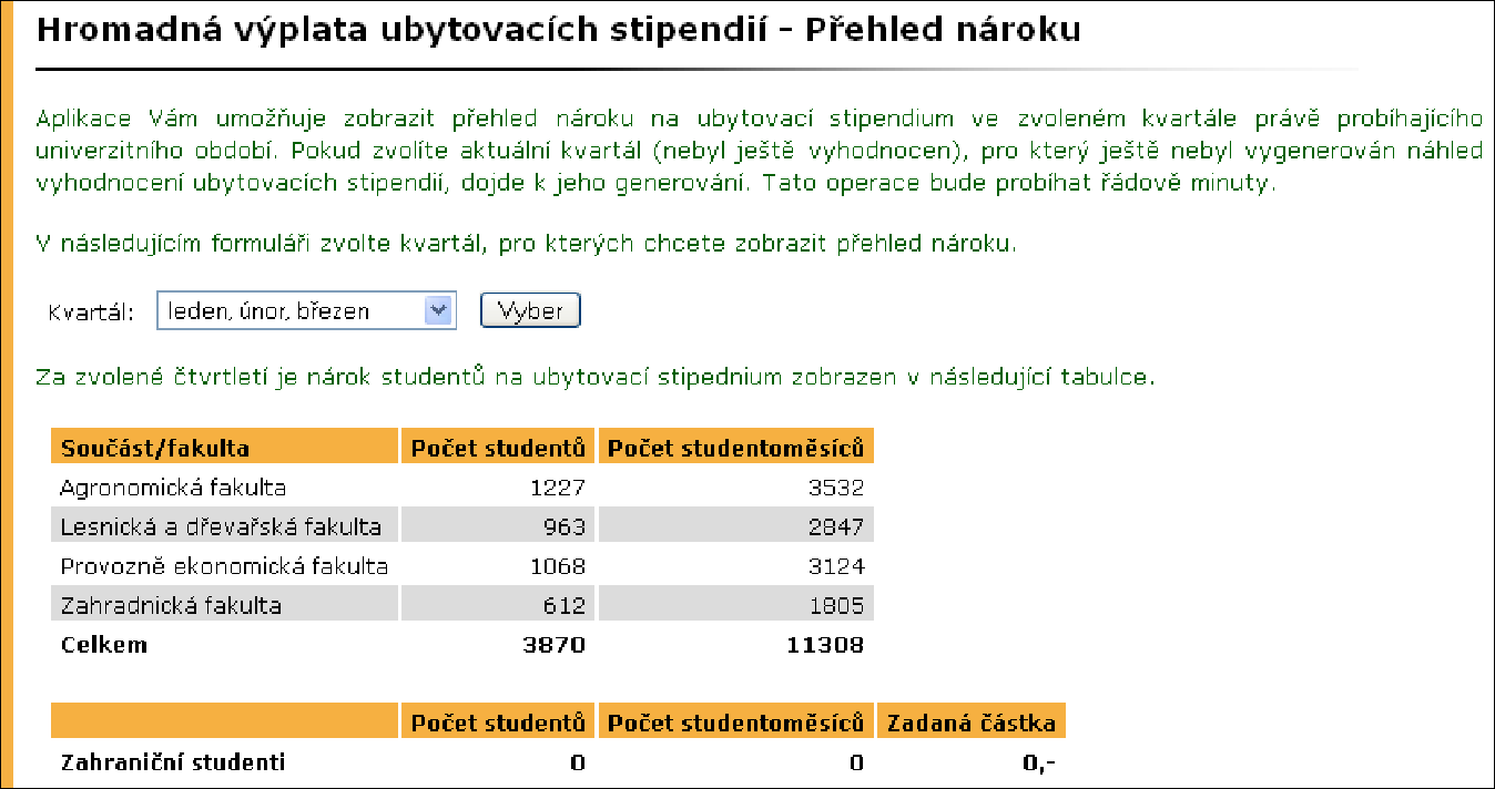 8 STIPENDIA Individuální tisk rozhodnutí Individuální tisk rozhodnutí umožňuje tisk rozhodnutí jednomu studentovi právě dohledanému přes vyhledávací pole.