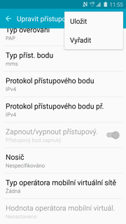 21 z 57 Nastavení. Vyberete možnost Mobilní sítě. 3. Poté zvolíte Názvy přístupových bodů. 4. Dále ťuknete na PŘIDAT. 5. Nyní už jen vyplníte údaje dle naší obrazovky.