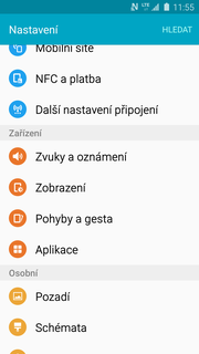 3. Dále vyberete Vyzváněcí tóny a