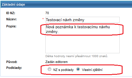 2. Zobrazí se Hlavička NZ (obrazovka UNZ111). Zde klepněte na tlačítko Upravit. 3.