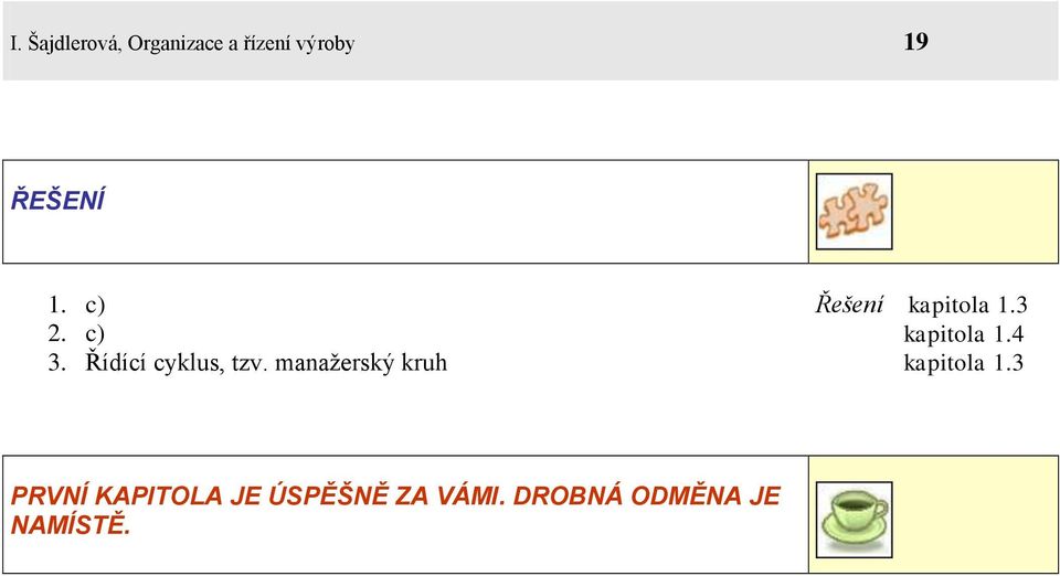 manažerský kruh Řešení kapitola 1.3 kapitola 1.