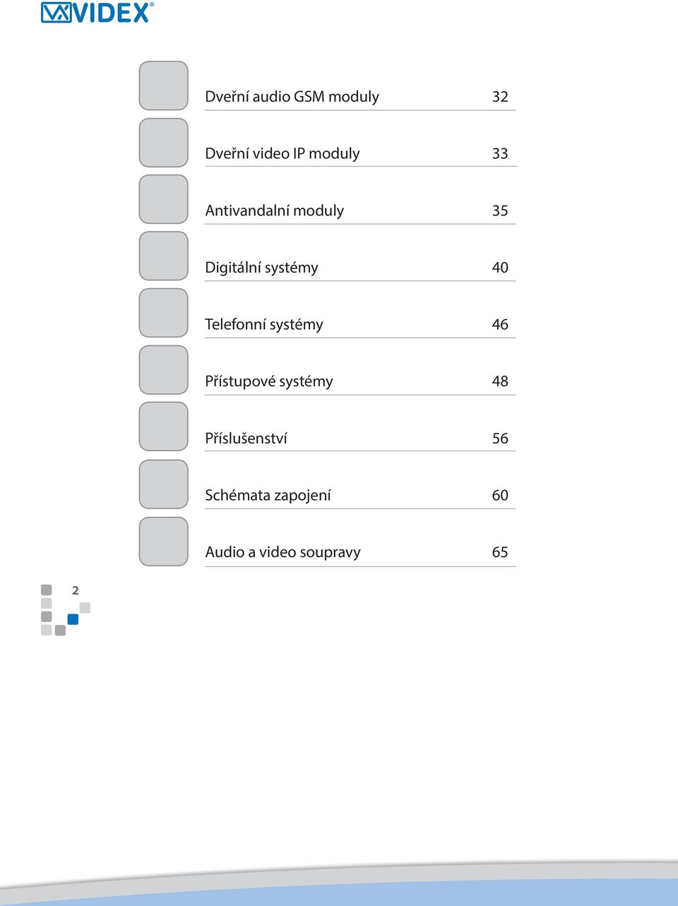 Telefonní systémy 46 Přístupové systémy 48