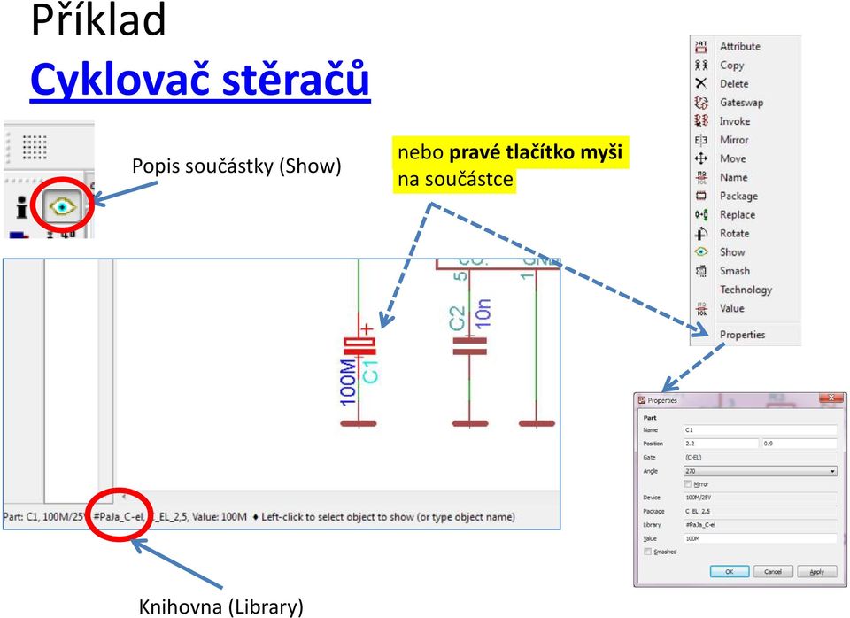 nebo pravé tlačítko myši