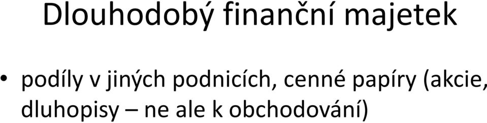 podnicích, cenné papíry