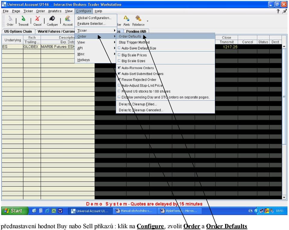 klik na Configure,