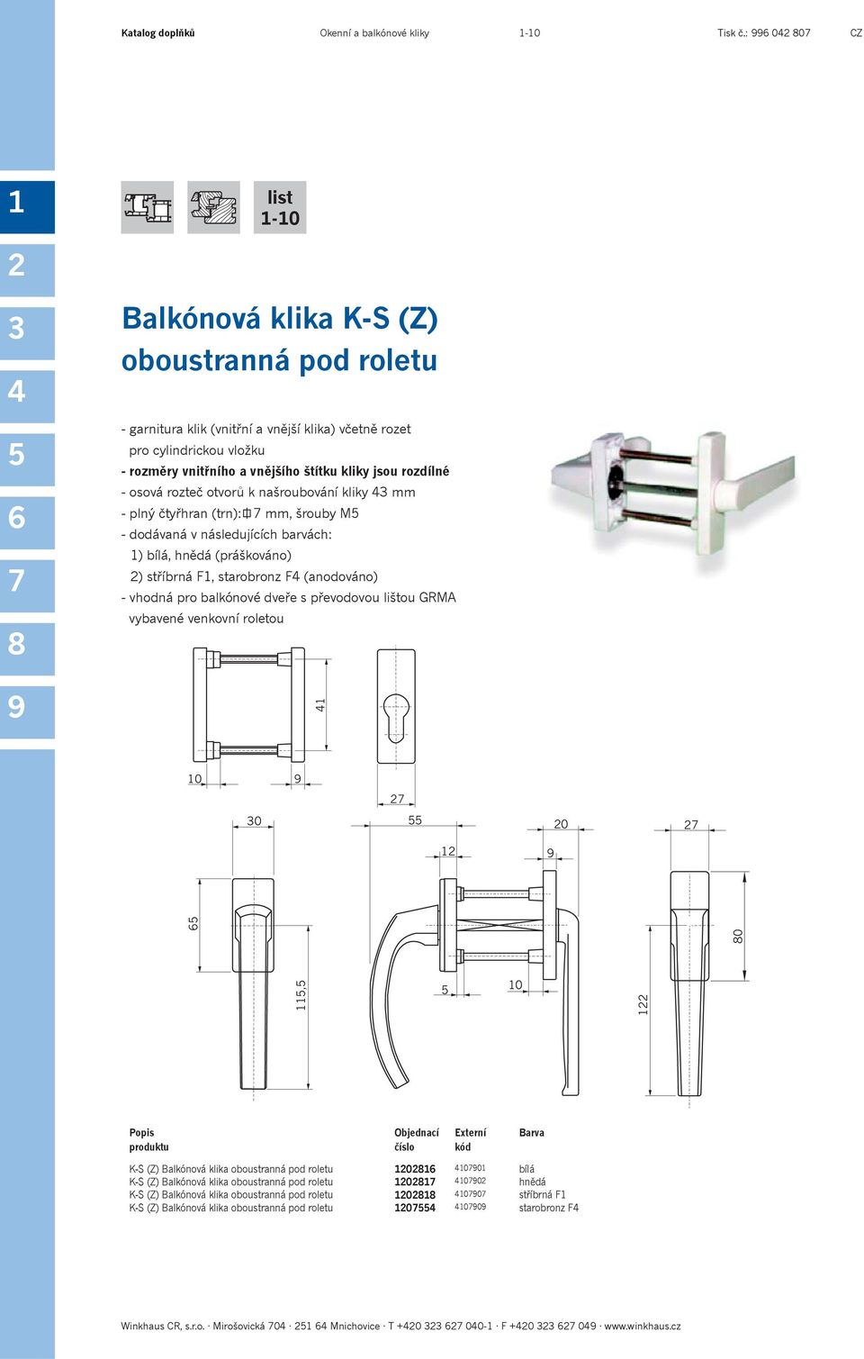 Okenní klika Hoppe BASIC 0756/U26 - PDF Free Download