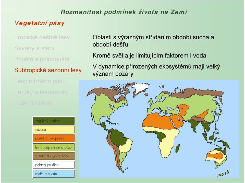 limitujícím faktorem i voda V dynamice