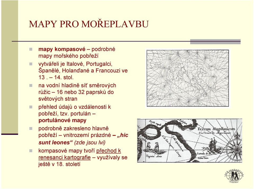 na vodní hladině síť směrových růžic 16 nebo 32 paprsků do světových stran přehled údajů o vzdálenosti k pobřeží,