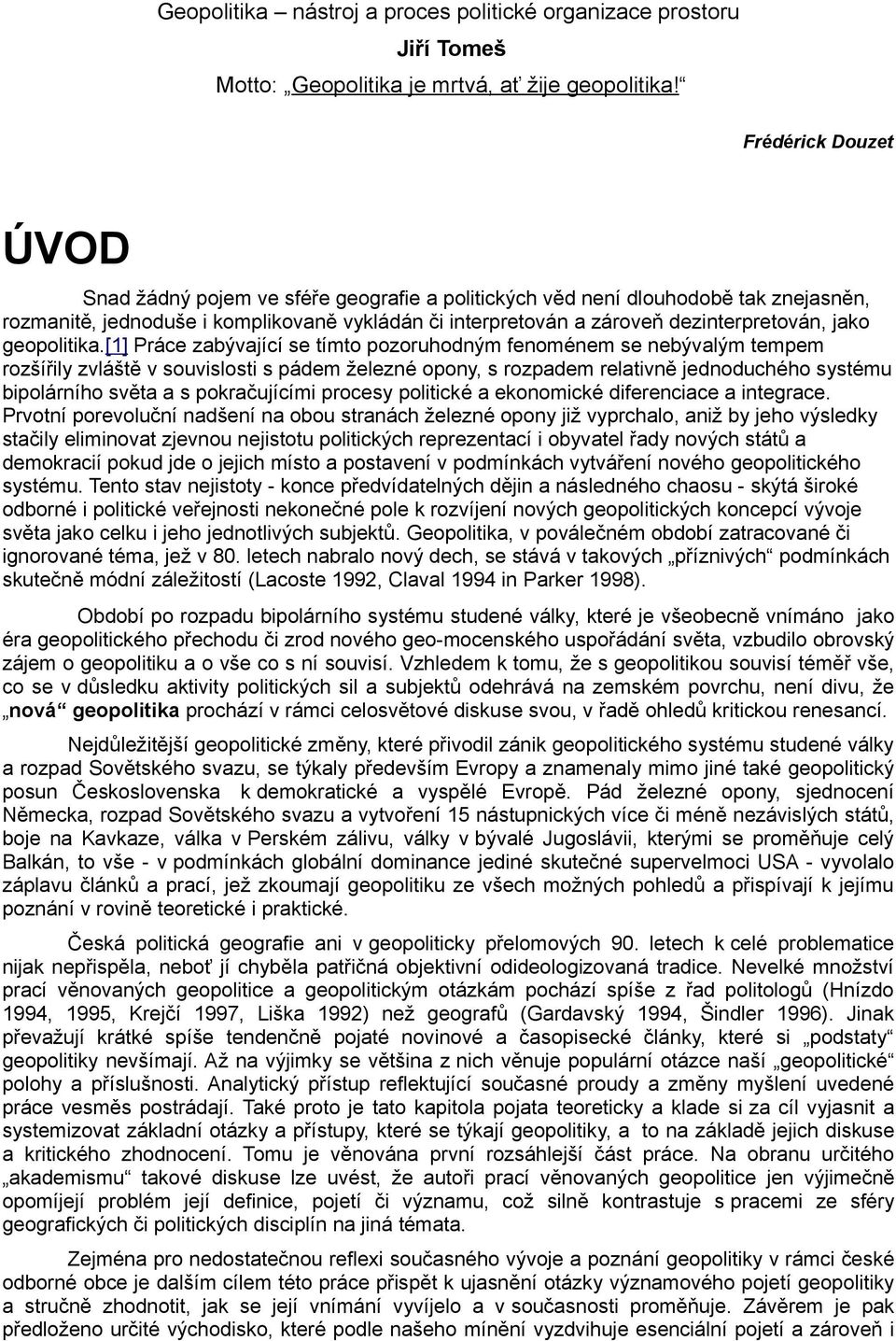 jako geopolitika.