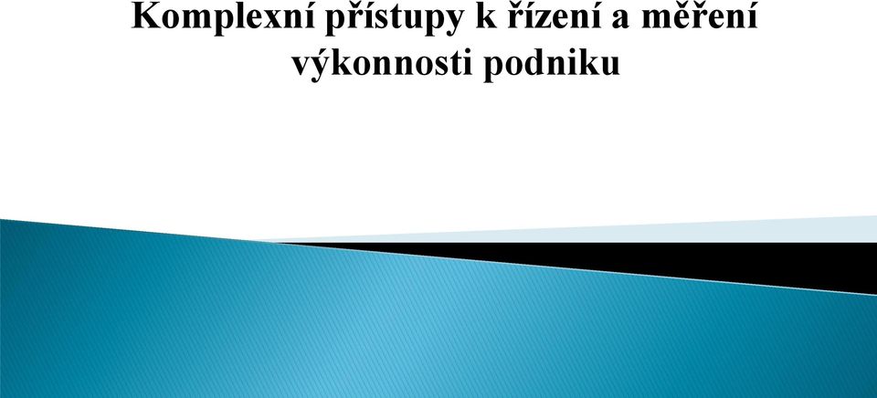 řízení a