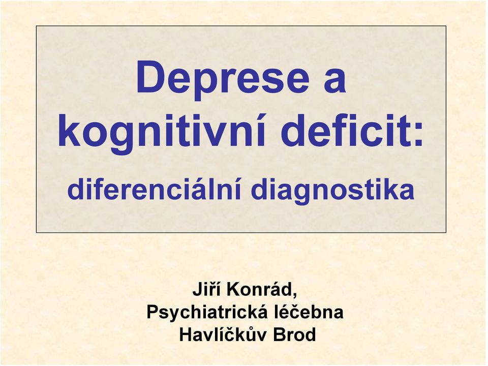 diagnostika Jiří Konrád,