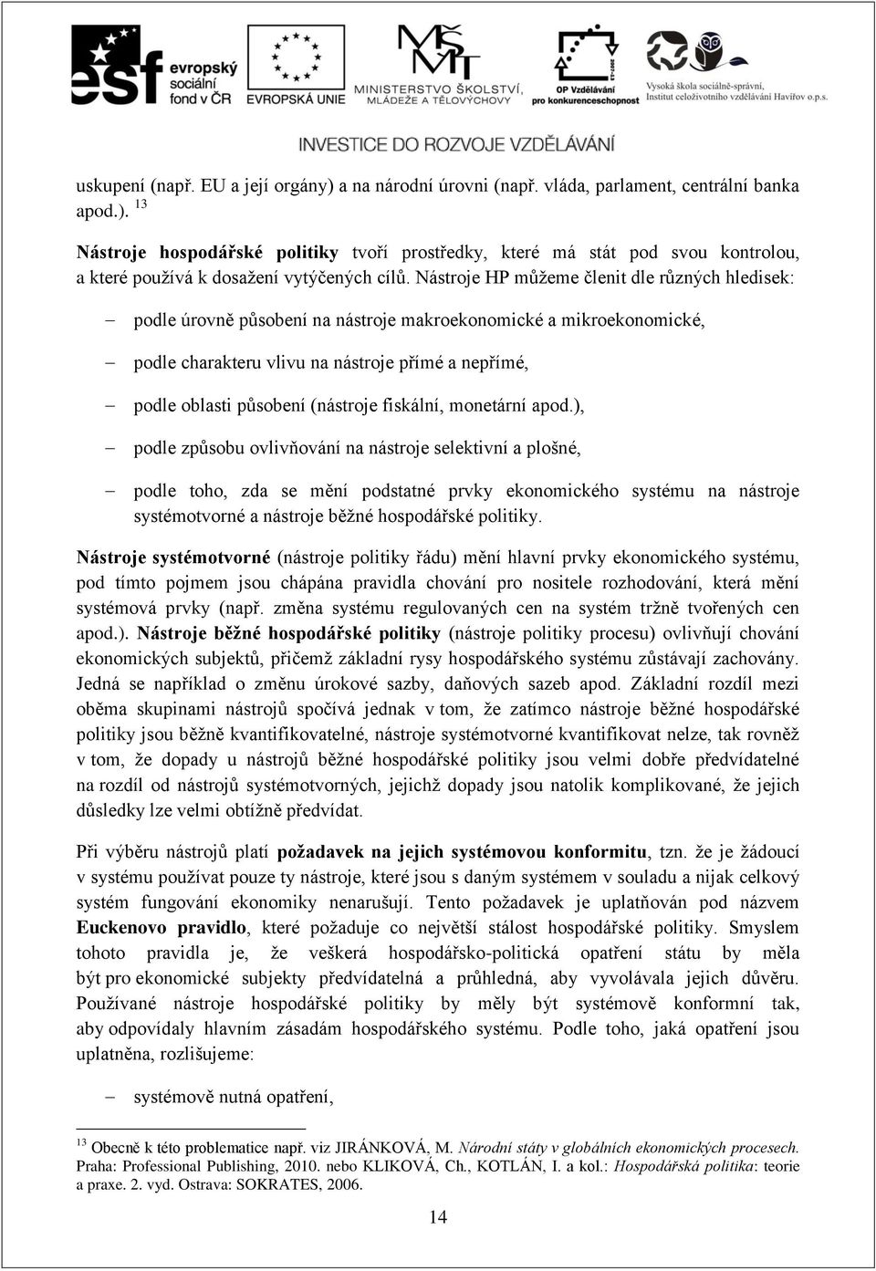 2 NÁSTROJE A CÍLE HOSPODÁŘSKÉ POLITIKY - PDF Free Download