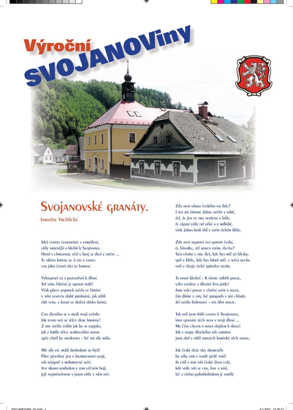 SVOJANOViny. Výroční. Svojanovské granáty. Jaroslav Vrchlický - PDF Free  Download