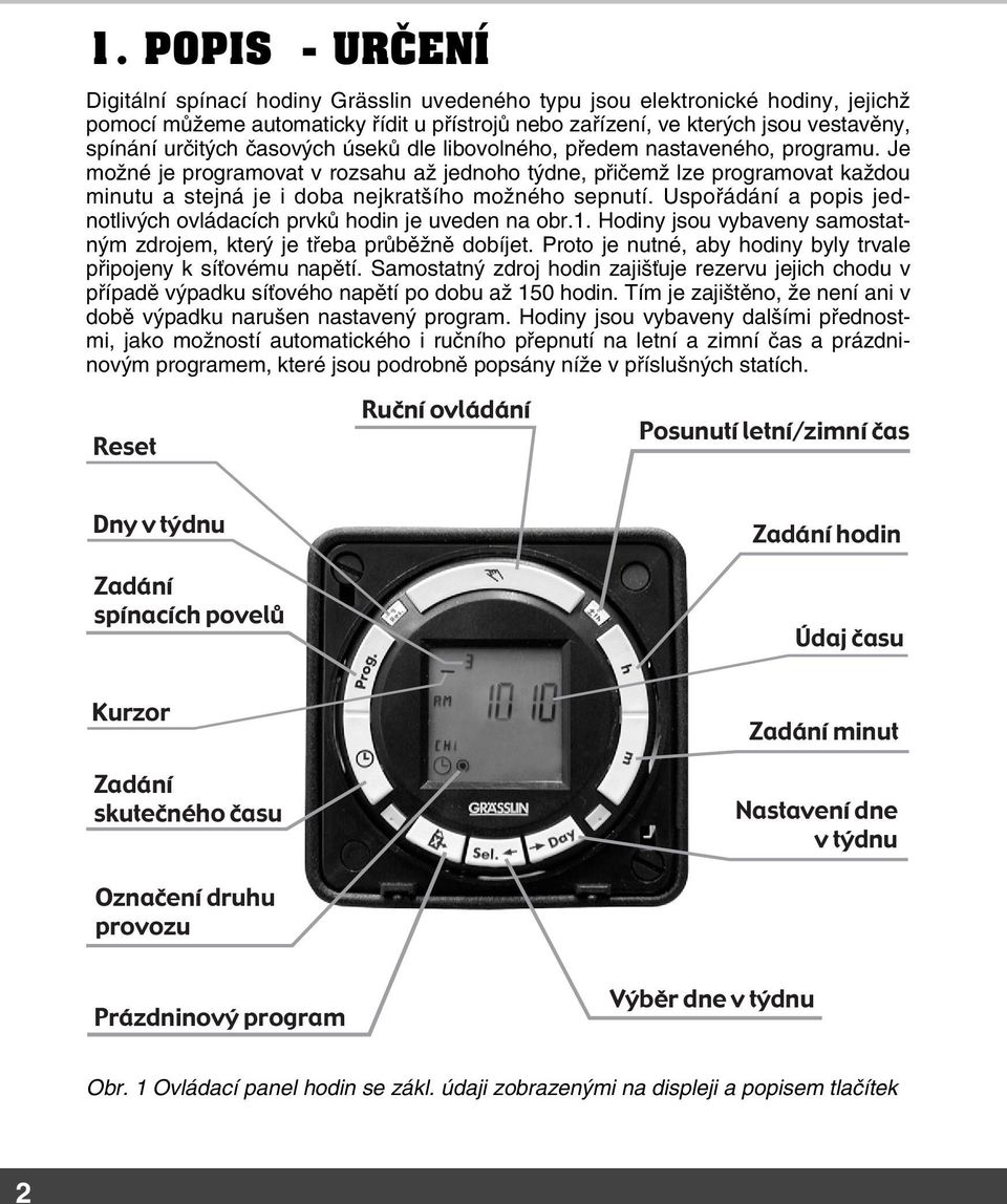 Je možné je programovat v rozsahu až jednoho týdne, přičemž lze programovat každou minutu a stejná je i doba nejkratšího možného sepnutí.