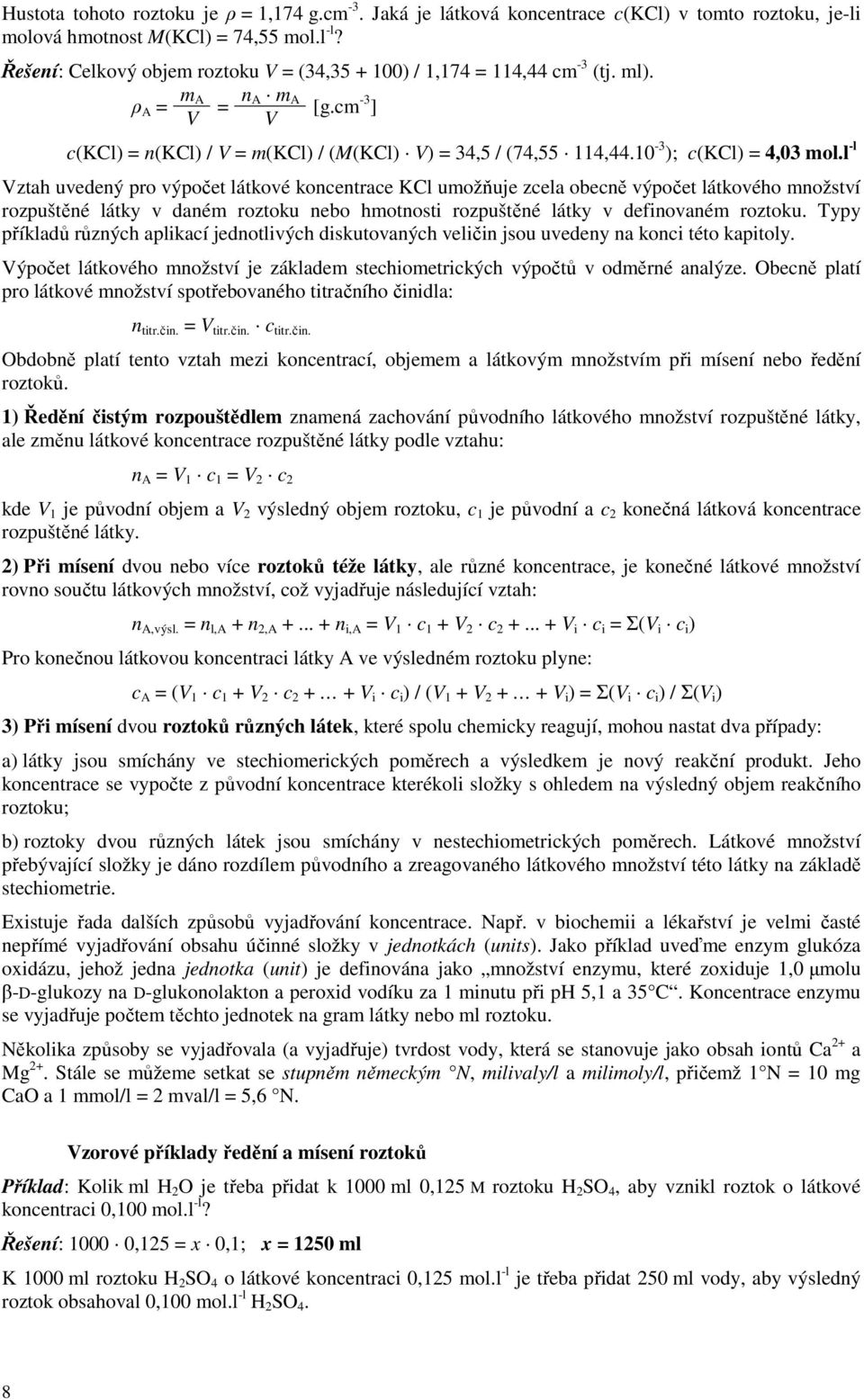 10-3 ); c(kcl) = 4,03 mol.