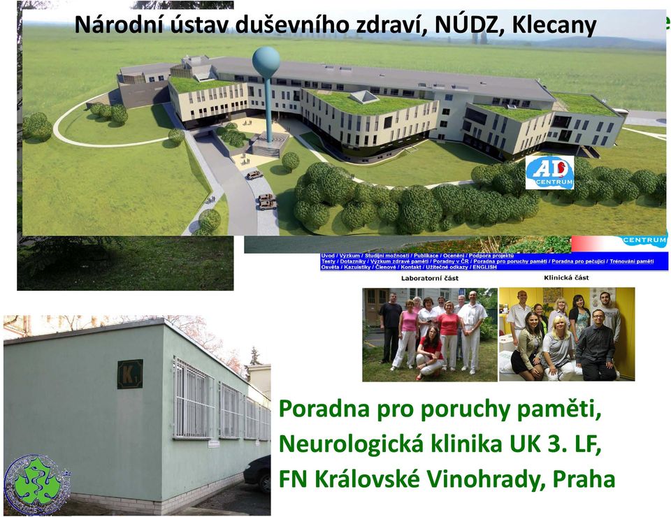 Klecany Poradna pro poruchy paměti,