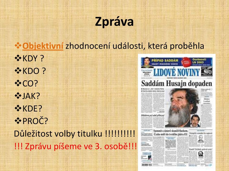 PROČ? Důležitost volby titulku!