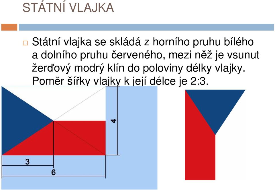 něž je vsunut žerďový modrý klín do poloviny