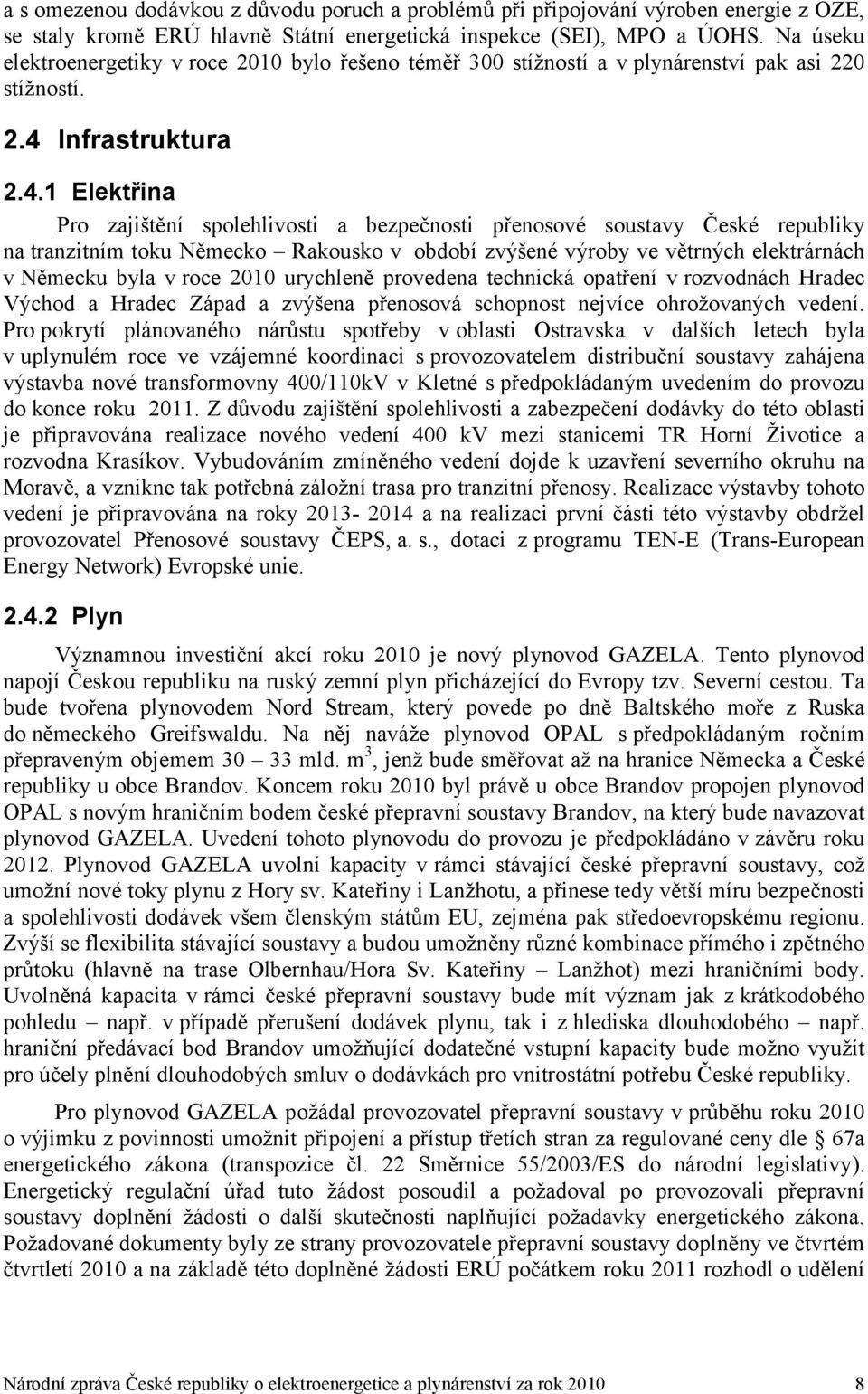 Infrastruktura 2.4.