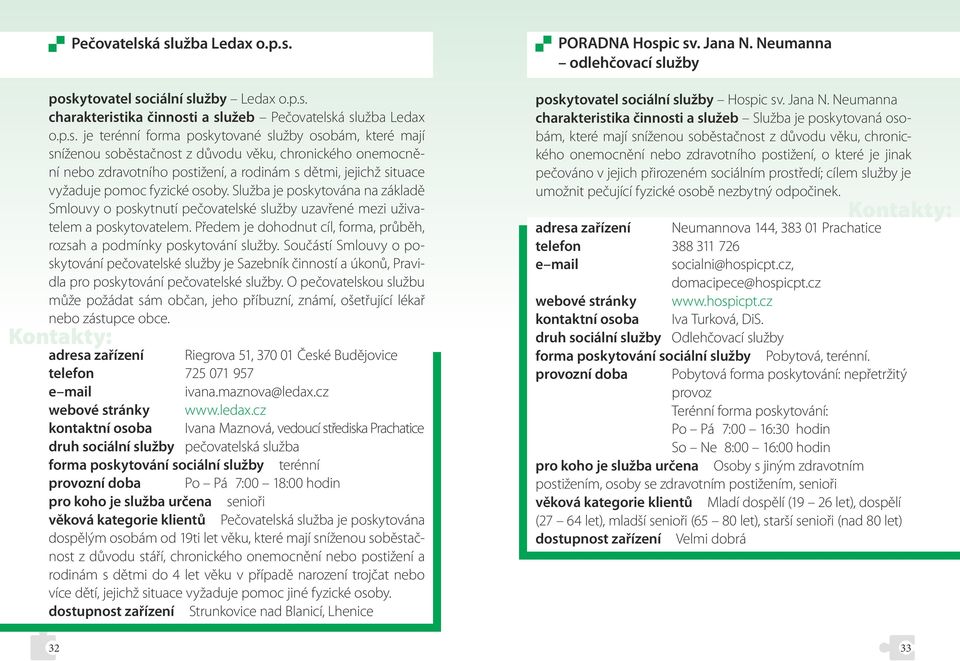 důvodu věku, chronického onemocnění nebo zdravotního postižení, a rodinám s dětmi, jejichž situace vyžaduje pomoc fyzické osoby.