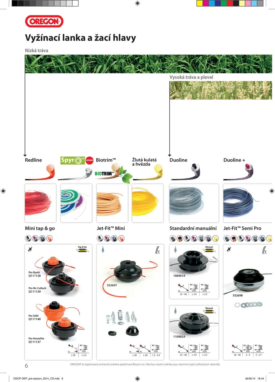 5 552698 Manual Pro Stihl Q111140 Pro Homelite Q111137 110982A cc mm 30 2.4 cc cc mm 30 30 1.3-2.4 cc mm mm 25-40 3.0 2.5 cc mm mm 20-40 2-3 2-2.