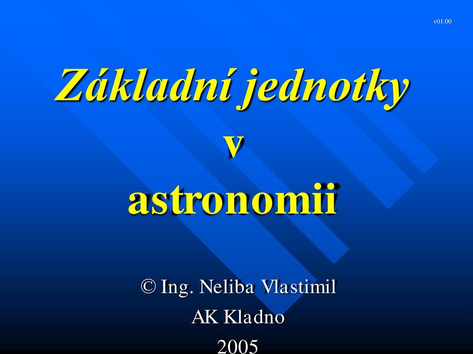 astronomii Ing.