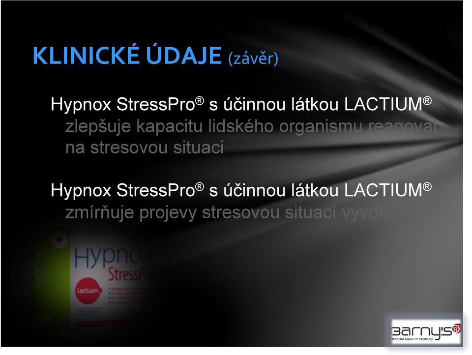 reagovat na stresovou situaci Hypnox StressPro s