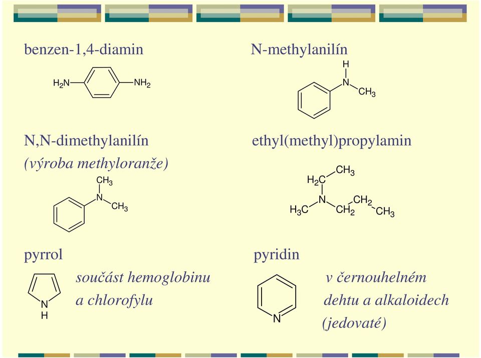 ethyl(methyl)propylamin C H 2 N CH2 N H 3 C CH2 pyrrol