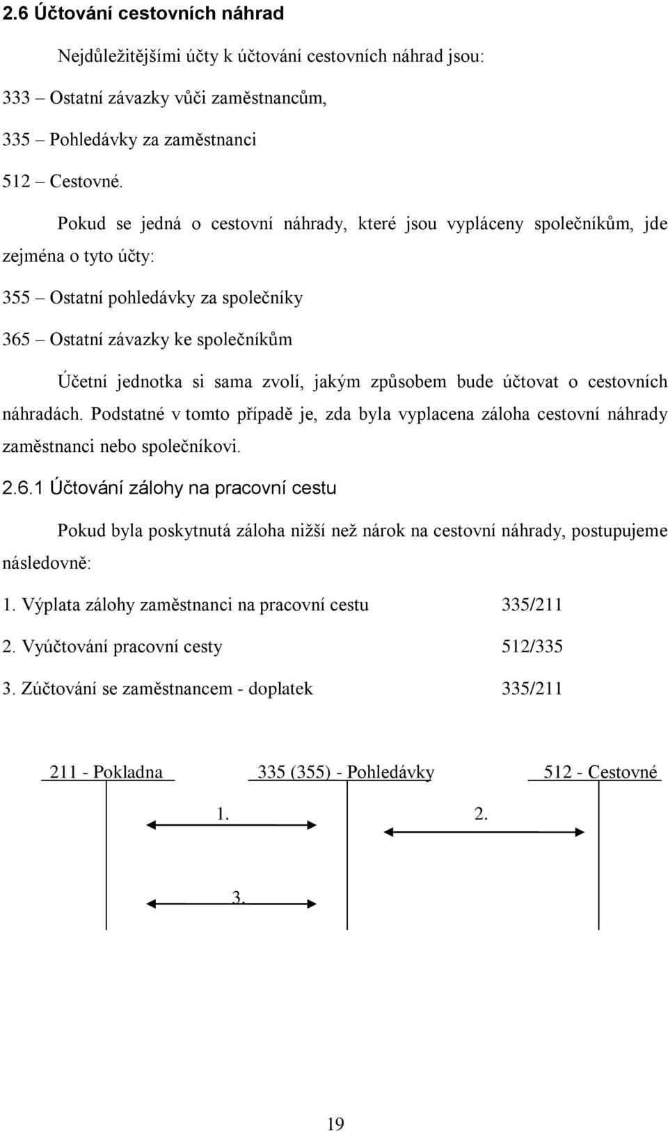 jakým způsobem bude účtovat o cestovních náhradách. Podstatné v tomto případě je, zda byla vyplacena záloha cestovní náhrady zaměstnanci nebo společníkovi. 2.6.