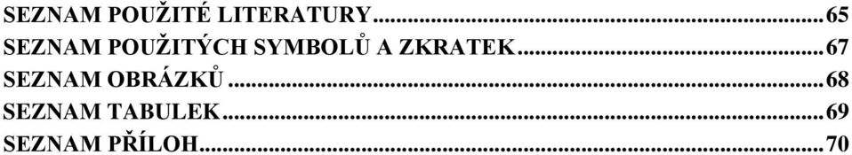 ZKRATEK... 67 SEZNAM OBRÁZKŮ.