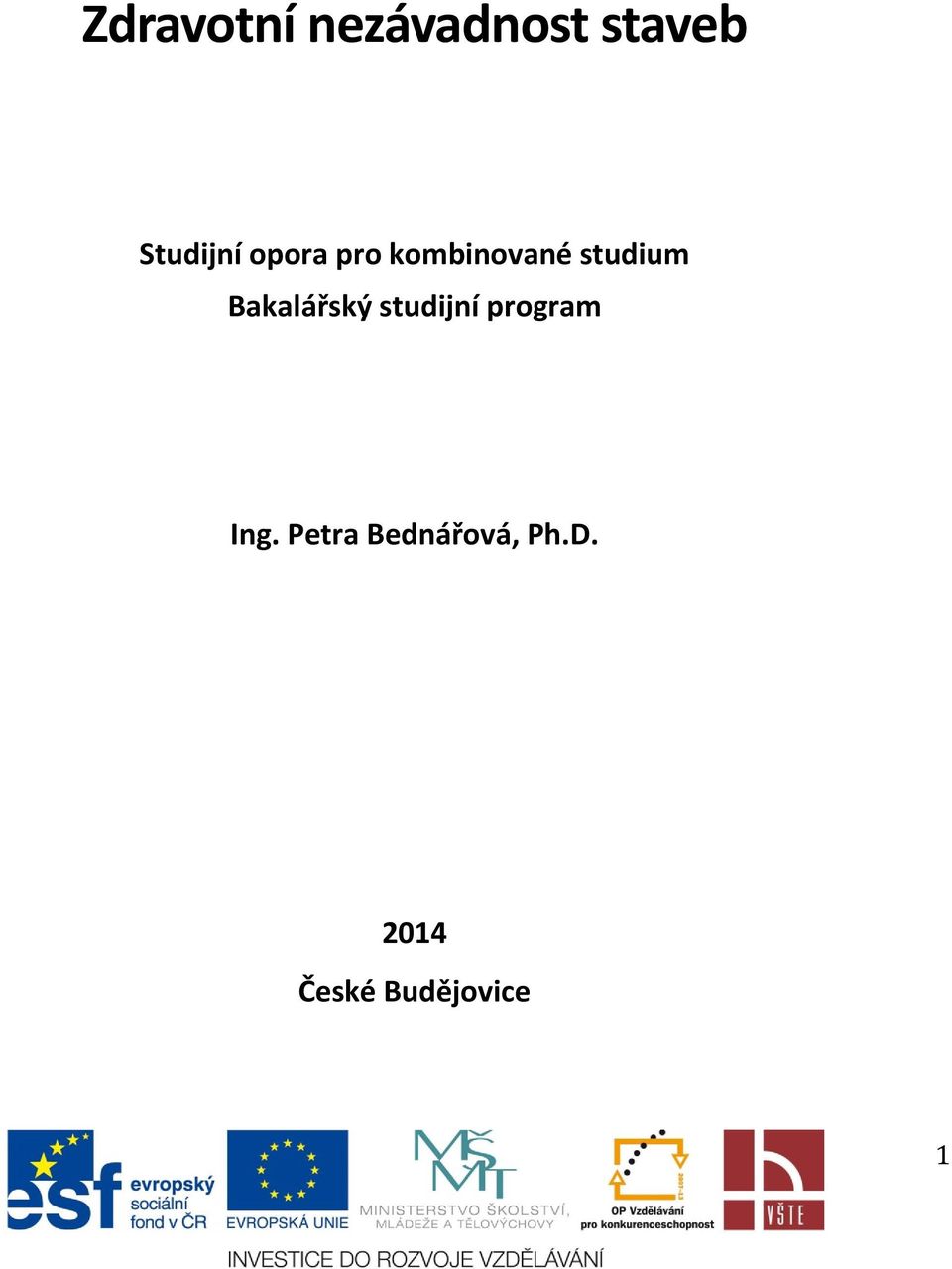 studium Bakalářský studijní program