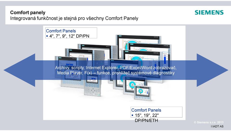 Internet Explorer, PDF/Excel/Word zobrazova, Media Player, F(x)